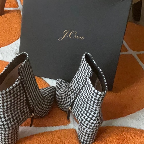 Brand new J.Crew Houndstooth Ankle Boots - Picture 3 of 3